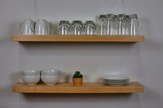 Floating Shelves For Dishes, Plate Shelf, Shot Glass Shelf, Wine Glass Shelf, Plate Display Shelf 1 small
