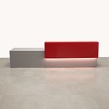 Custom Modern Long Reception Desk With Counter - Los Angeles Desk 3 small