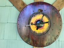 Large Wire Spool Clock 2 small