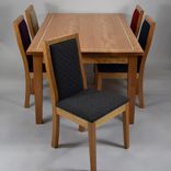 Figured Cherry Upholstered Dining Set 1 small