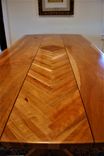 Live Edge Herringbone Dining Table 4 small