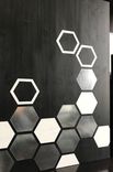 Mod Honeycomb 36x24 - Wood Wall Art, Metal Art, Modern Home Decor, Wall Decor, Abstract Painting 3 small