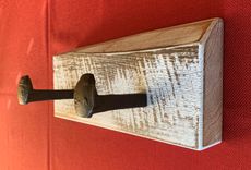 Rustic Railroad Spike Coat Rack; Farmhouse Towel Rack; Hat Rack 6 small