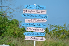 Wedding Beach Wooden Sign, Nautical Wood Arrow Directional Signage 1 small