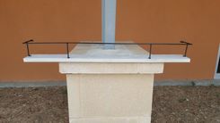 Country Style Floating Shelf With Metal Rail 4 small