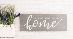 So Good To Be Home Wood Sign Saying -Family Home Wooden Signs - Farmhouse Wood Sign 2 small