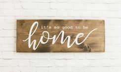 So Good To Be Home Wood Sign Saying -Family Home Wooden Signs - Farmhouse Wood Sign 6 small