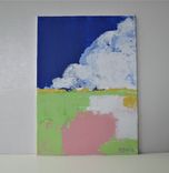 Abstract Landscape, 5" X 7", Original Landscape Painting, Acrylic Painting, Modern Art Canvas 3 small