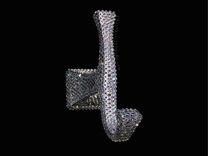 Bling Robe Hook Crystallized Bath Accessories European Crystals Bedazzled 2 small