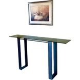 Glass And Steel Contemporary Sofa Table / Console Table 5 small