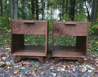 Walnut End Table / Night Stand 6 small