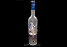 Crystallized Empty Grey Goose Liquor Bottle Alcohol Bling Genuine European Crystals Bedazzled 1 small