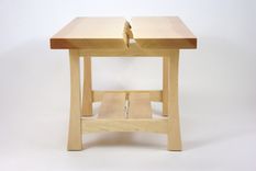 Inverted Live Edge Slab Table 3 small