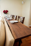 Live Edge Sofa Table With Seating, Behind Couch Table With Metal Legs, Home Bar Height Table 1 small