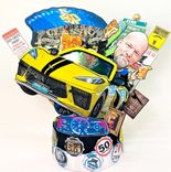 Personalized 50 Birthday Cake Topper, Happy 50th Birthday Topper 1 small