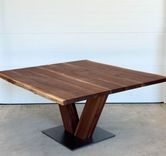Live Edge Square Pedestal Table 2 small