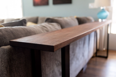 Console Wooden Table, Solid Wood Console Table, Dark Wood Console Table, Natural Wood Console Table 4 small
