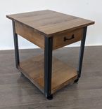 Modern Rustic Industrial Reclaimed Wood End Table / Side Table / Nightstand / Night Stand 3 small