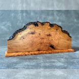 Rustic Cherry Burl Mantle Clock – Live Edge 2 small