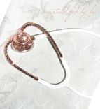 Crystallized Mdf Md One Stethoscope Medical Nursing Doctor Bling Genuine European Crystals Bedazzled 1 small