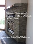Modern Fireplace Mantels / Mirror Finish / Polished Stainless Steel 2 small