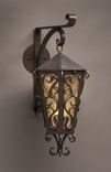 Bronze Sconce With Mica Shade. Wrought Iron Style. 3 small