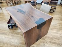 Live Edge Waterfall Desk With Epoxy 3 small