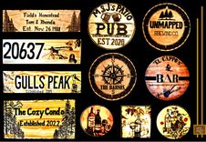 Wood, Anniversary Gift, Wife Gift,  Family Name, Sign, Established , Personalized, Wood, Custom 2 small