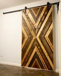 Patterned Reclaimed Sliding Barn Door 2 small