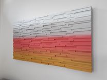 Abstract Landscape Wood Sculpture Wall Art 2 small