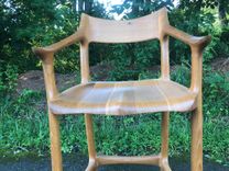 Sculpted Counter Stool In The Style Of Sam Maloof 6 small