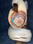Twisted Juniper Taxidermy Pedestal With Turquoise Inlay 2 small