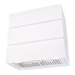 30" Stainless Steel Range Hood, 3 Stacks Modern Box Kitchen Hood With Powerful Vent Motor 1 small