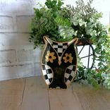 Elegant Checks Owl Decor Decorative Dish 2 small