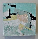 Triptych, 3 Original Acrylic Abstract Paintings, 8" X 8" Each, Small Art Canvas 3 small