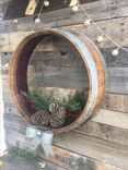 Wine Barrel Wall Door Hanger Holiday Wreath - Vairaa - Retired Ca Wine Barrel 5 small