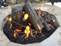 Steel Log Fire Pit Center Piece 3 small