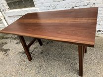Small Dining Table, Walnut, Seats 4 Cozily, Ready To Go 1 small