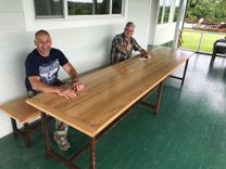 Rustic Industrial Table And Bench 2 small