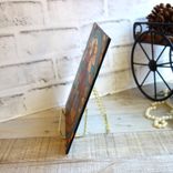 Barrel Racing Horse Cowgirl Picture Stained Glass Style Mural Rodeo Picture 2 small