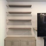 Floating Shelves W/ Weathered Oak Finish 2 small