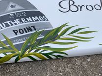 Tropical Wedding Decor. Beach Wedding Sign Surfboard. Gift For Couple Christmas 4 small