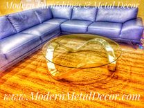 Free Wave Table Base Sculpture With Glass Top 1 small