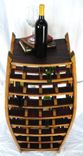 Large Narrow Wine Rack - Medoc - Made From Retired California Wine Barrels 5 small