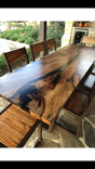 Spalted Pecan Dining/Patio Set With Chairs 2 small