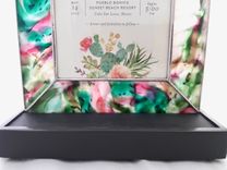 Fused Glass Tabletop Sculpture - Wedding Announcement 2 small