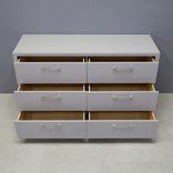 Modern Custom Dresser In Light Gray Finish 4 small
