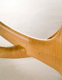 Midcentury Modern Coffee Table Base, Hand Carved In Padauk, Maple, Cherry Or Walnut 4 small