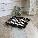 Hand Painted Checks Riser Small Checkerboard Metal Riser Chessboard Decor 5 small