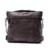 Black Leather Messenger Bag 2 small
